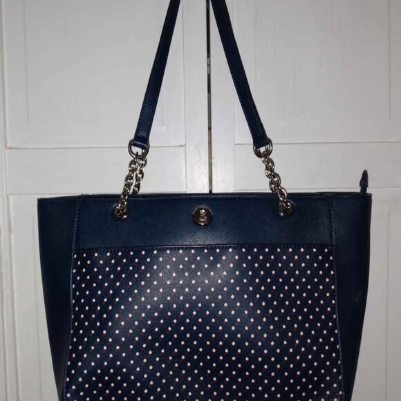 Chaps Navy Shoulder Bag - Picture 5 of 6